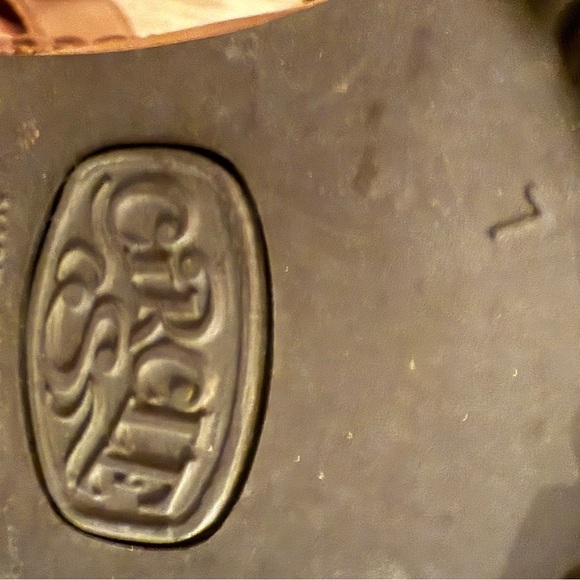 Circles Brown Leather Western Cowgirl Boots Yellowstone Ranch Farm Landman - Picture 4 of 8